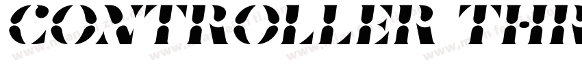 Controller Three Oblique字体转换